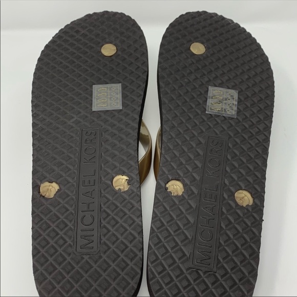 💜AuthMichael Kors Signature JetSet Logo FlipFlops - Picture 2 of 7